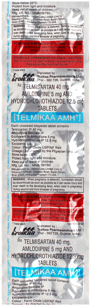 Telmikaa Amh Tablet 10